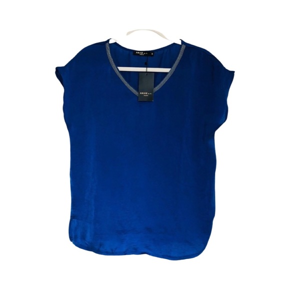 NWT Akoz De Toi Blue Embellished Sleeveless Tunic - Picture 2 of 8